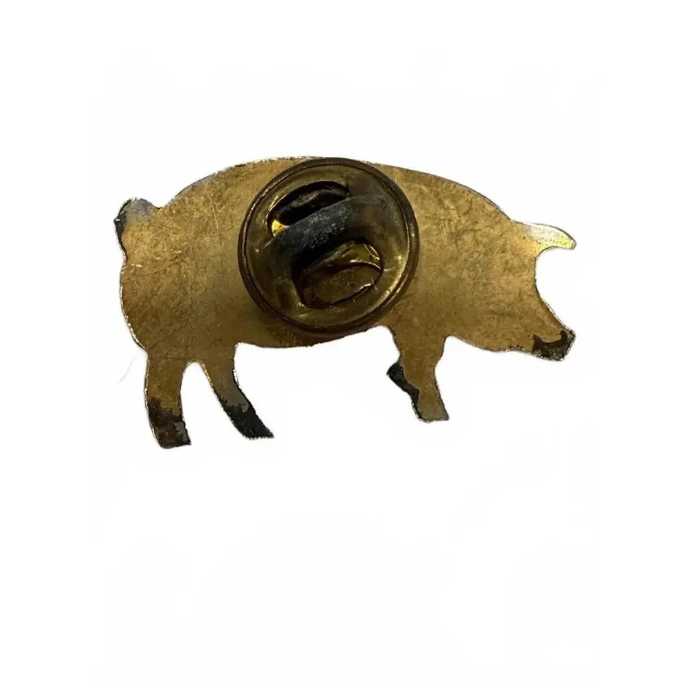 Vintage Piggy Pin The Oink-tastic Metal Badge